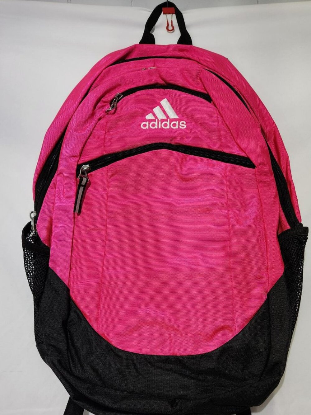 Adidas Pink Black Backpack Laptop School Travel Daypack
